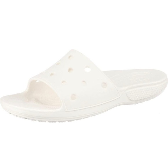 Crocs Unisex Classic Slide Sandals - White, Size 13 Men/15 Women Shoes - Picture 3 of 10